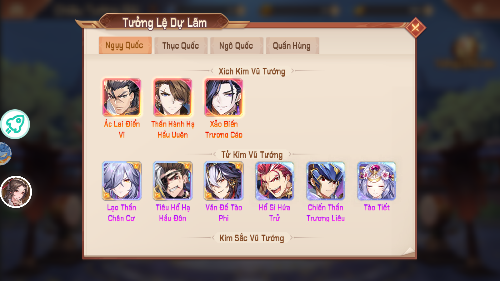 Thiếu Niên Danh Tướng 3Q Thiên Kim Việt Hóa