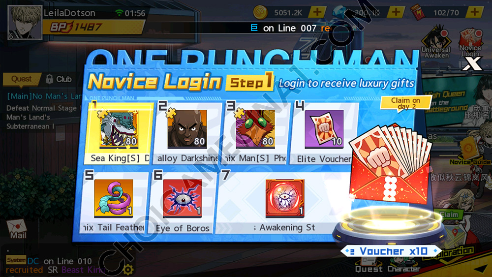 One Punch Man private UR ASIA 0.1 - Update Tướng UR Mới