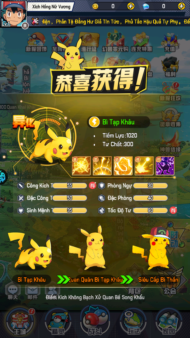 Pokemon Đấu Trường Mega Private Việt Hoá