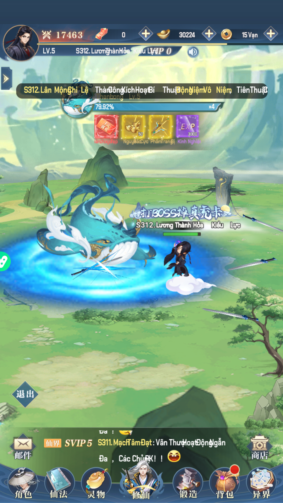 Tu Tiên Ngự Long Thành Bảo private Việt Hoá