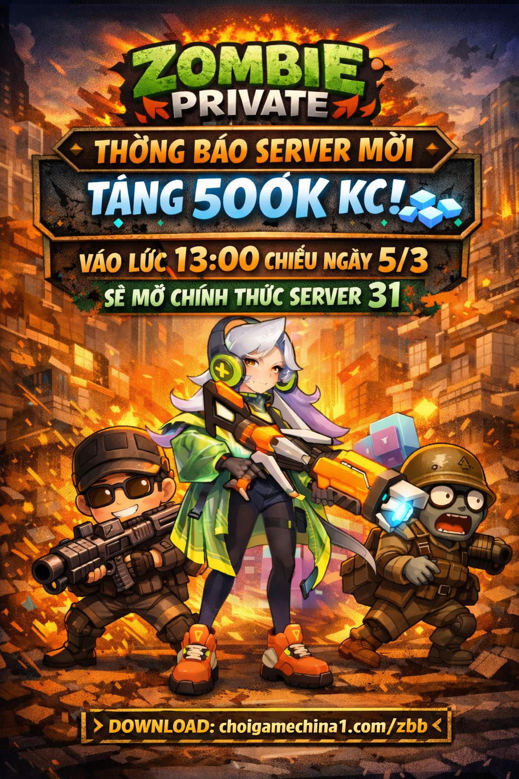 Zombies boom private bản VIP - BIG UPDATE Map 369