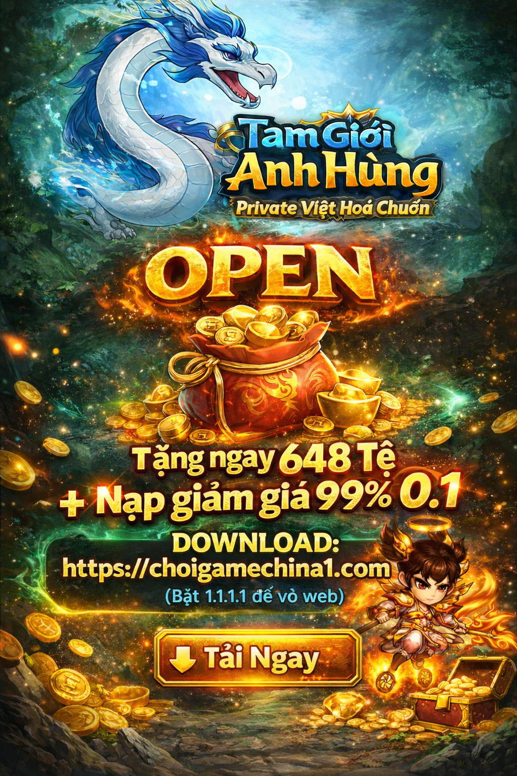 Tam Giới Anh Hùng Private Việt Hoá 0.1